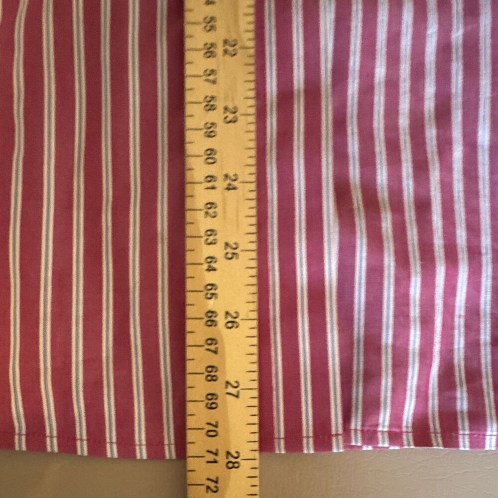 Chico's Women’s Non-Iron Pink/White Striped Cotton Button-Up Shirt Size 3 - Picture 5 of 6